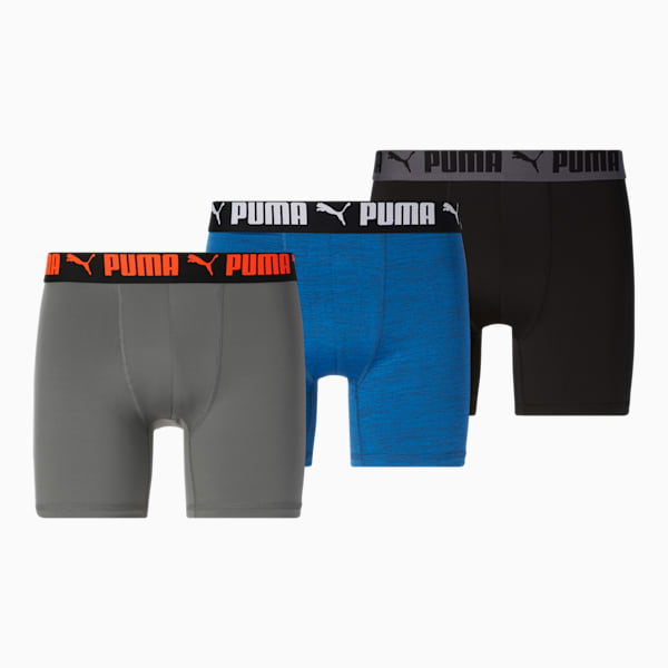 Men's Athletic Boxer Briefs [3 Pack], BLUE / GREY, extralarge